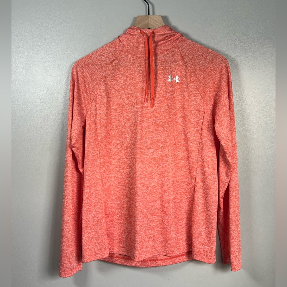 Under Armour Loose Fit Long Sleeve Hooded Top - Heat Gear - Womens Medium - EUC